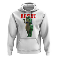 Funny Inflatable Portland Frog Resist Hoodie Freedom Protest - Wonder Print Shop