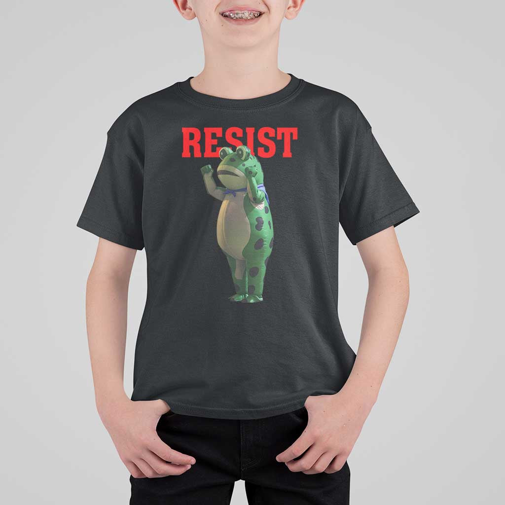 Funny Inflatable Portland Frog Resist T Shirt For Kid Freedom Protest - Wonder Print Shop