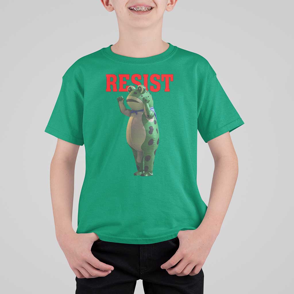 Funny Inflatable Portland Frog Resist T Shirt For Kid Freedom Protest - Wonder Print Shop