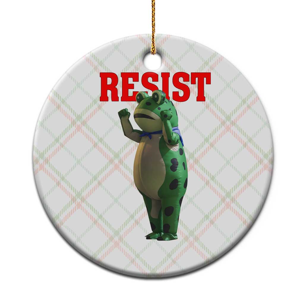 Funny Inflatable Portland Frog Resist Ceramic Ornament Freedom Protest - Wonder Print Shop