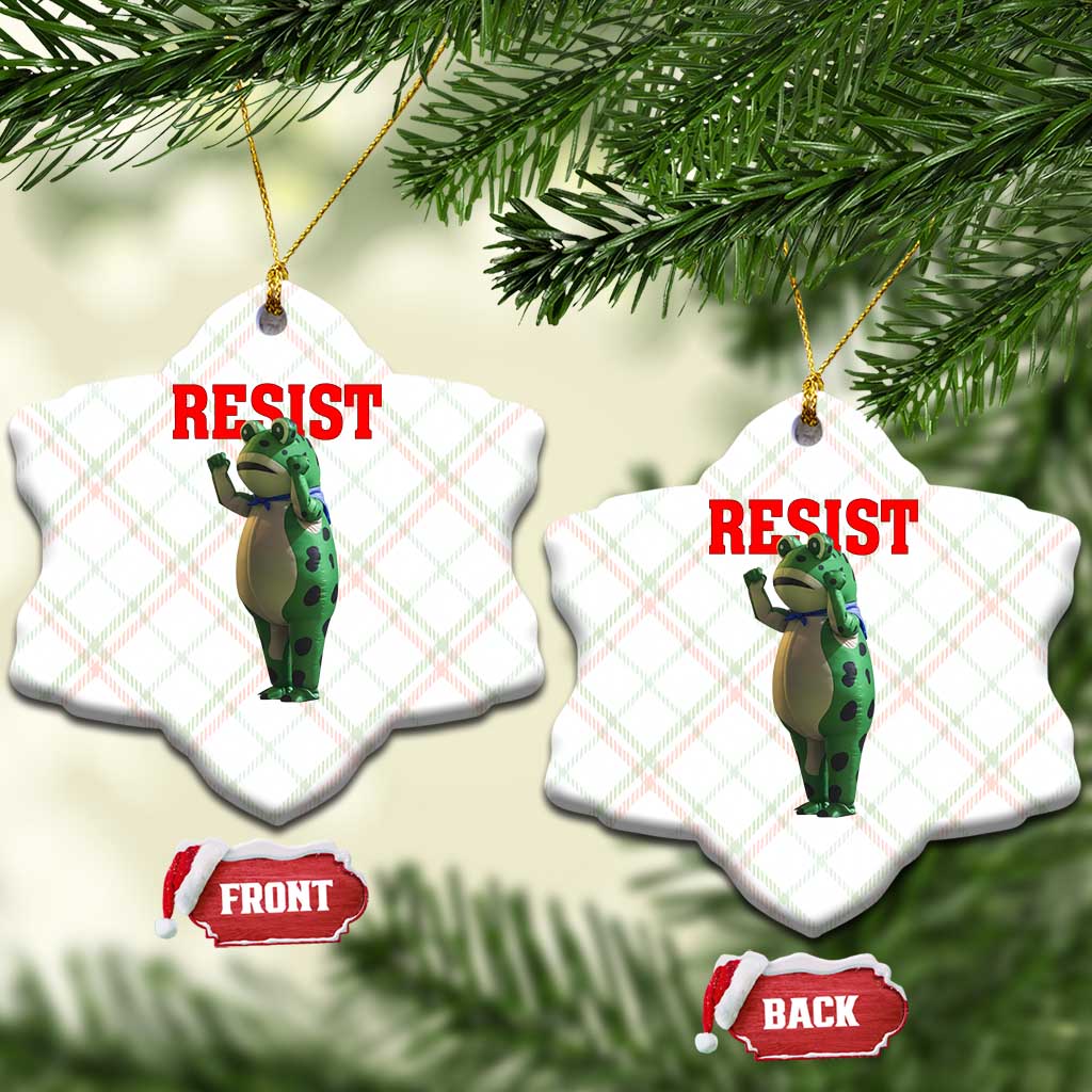 Funny Inflatable Portland Frog Resist Ceramic Ornament Freedom Protest - Wonder Print Shop