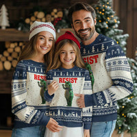 Funny Inflatable Portland Frog Resist Ugly Christmas Sweater Freedom Protest - Wonder Print Shop