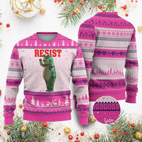 Funny Inflatable Portland Frog Resist Ugly Christmas Sweater Freedom Protest - Wonder Print Shop