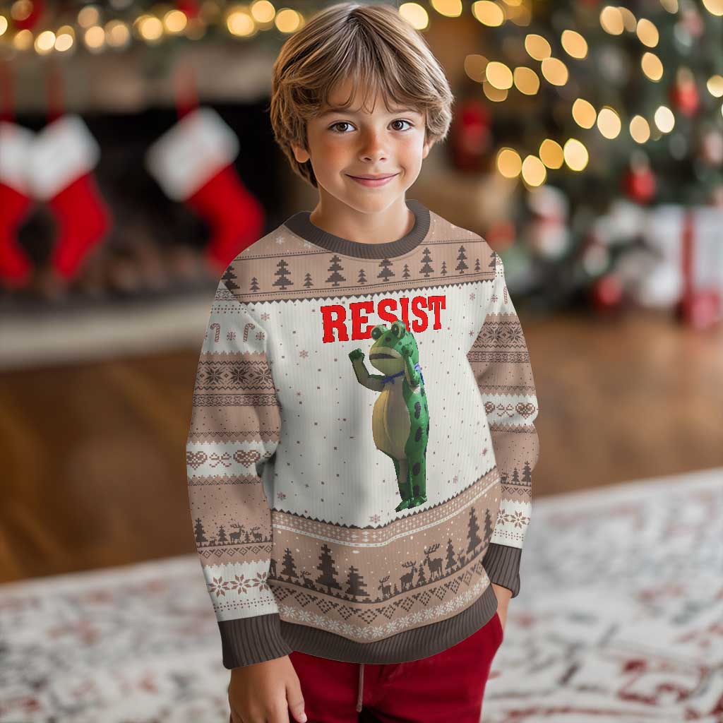 Funny Inflatable Portland Frog Resist Ugly Christmas Sweater Freedom Protest - Wonder Print Shop