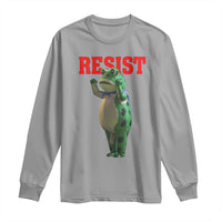 Funny Inflatable Portland Frog Resist Long Sleeve Shirt Freedom Protest - Wonder Print Shop