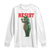 Funny Inflatable Portland Frog Resist Long Sleeve Shirt Freedom Protest - Wonder Print Shop