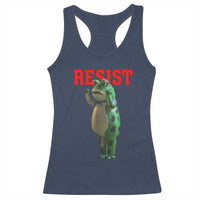 Funny Inflatable Portland Frog Resist Racerback Tank Top Freedom Protest - Wonder Print Shop
