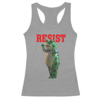 Funny Inflatable Portland Frog Resist Racerback Tank Top Freedom Protest - Wonder Print Shop
