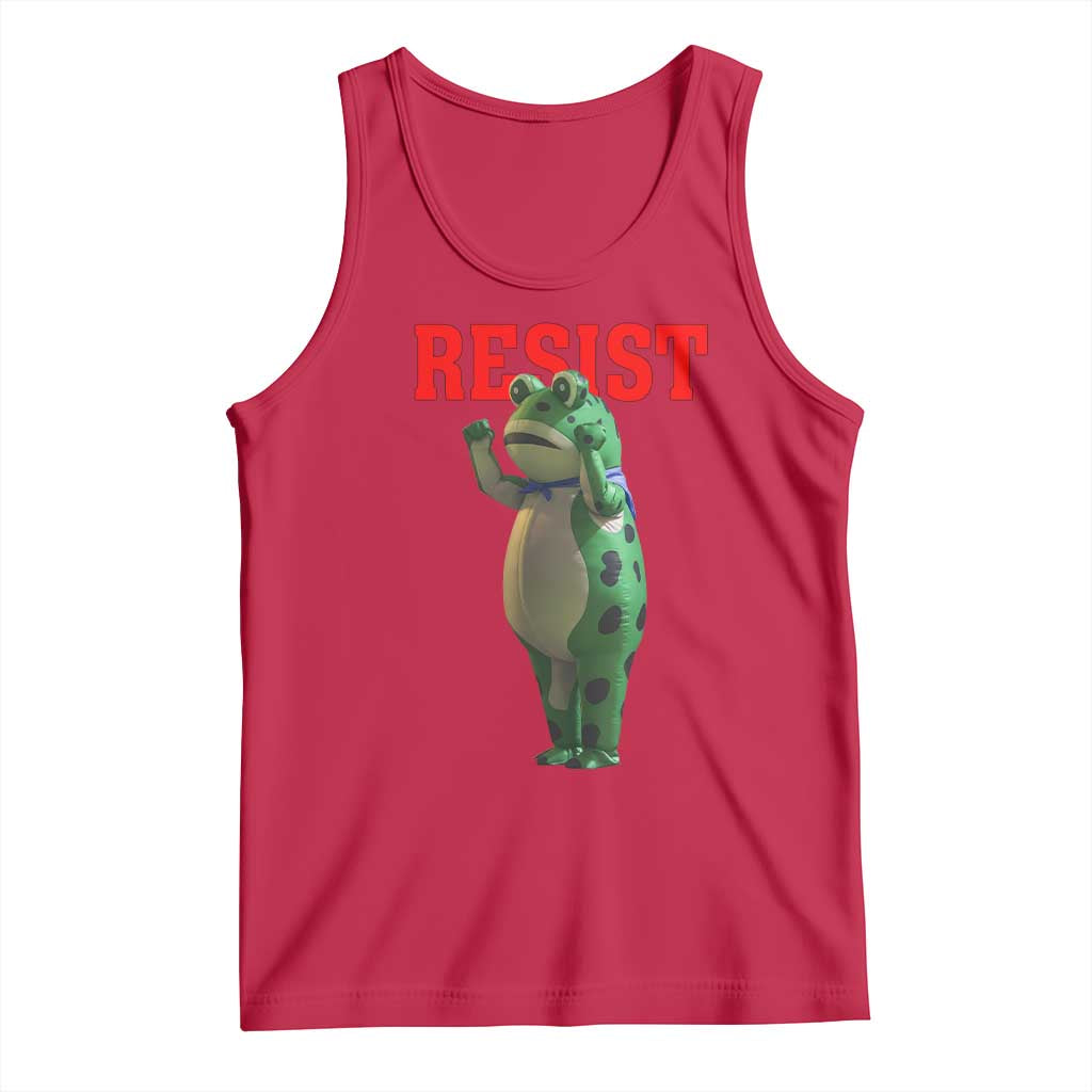 Funny Inflatable Portland Frog Resist Tank Top Freedom Protest - Wonder Print Shop