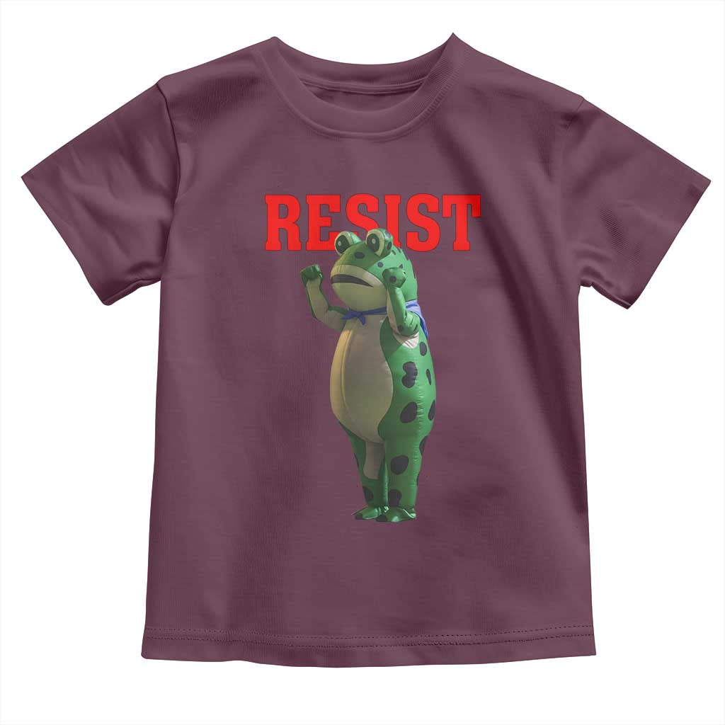 Funny Inflatable Portland Frog Resist Toddler T Shirt Freedom Protest - Wonder Print Shop