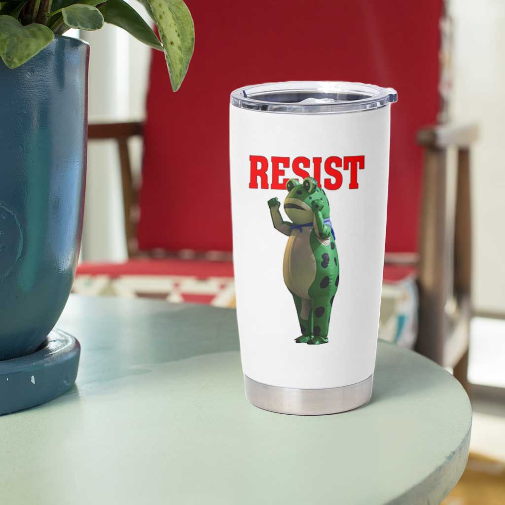 Funny Inflatable Portland Frog Resist Tumbler Cup Freedom Protest - Wonder Print Shop