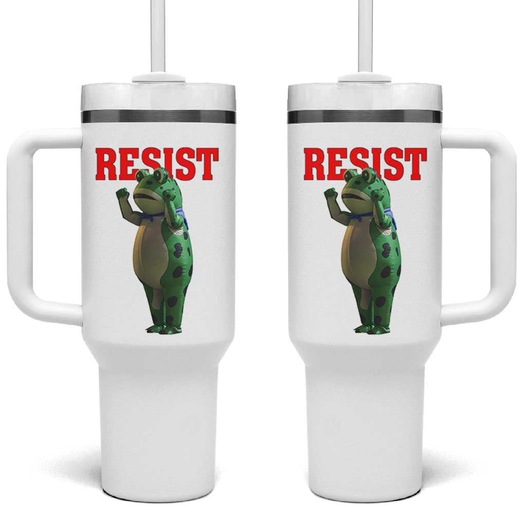 Funny Inflatable Portland Frog Resist Tumbler With Handle Freedom Protest - Wonder Print Shop