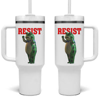 Funny Inflatable Portland Frog Resist Tumbler With Handle Freedom Protest - Wonder Print Shop