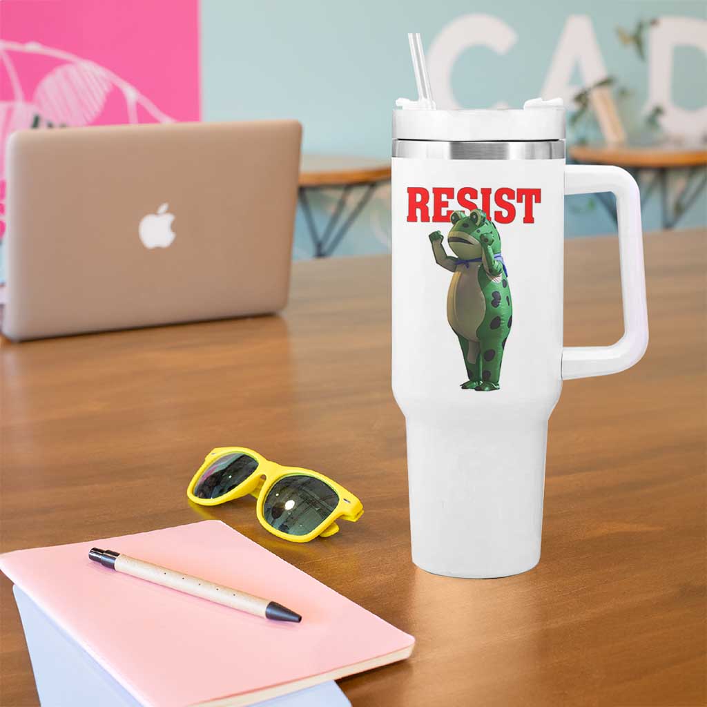 Funny Inflatable Portland Frog Resist Tumbler With Handle Freedom Protest - Wonder Print Shop