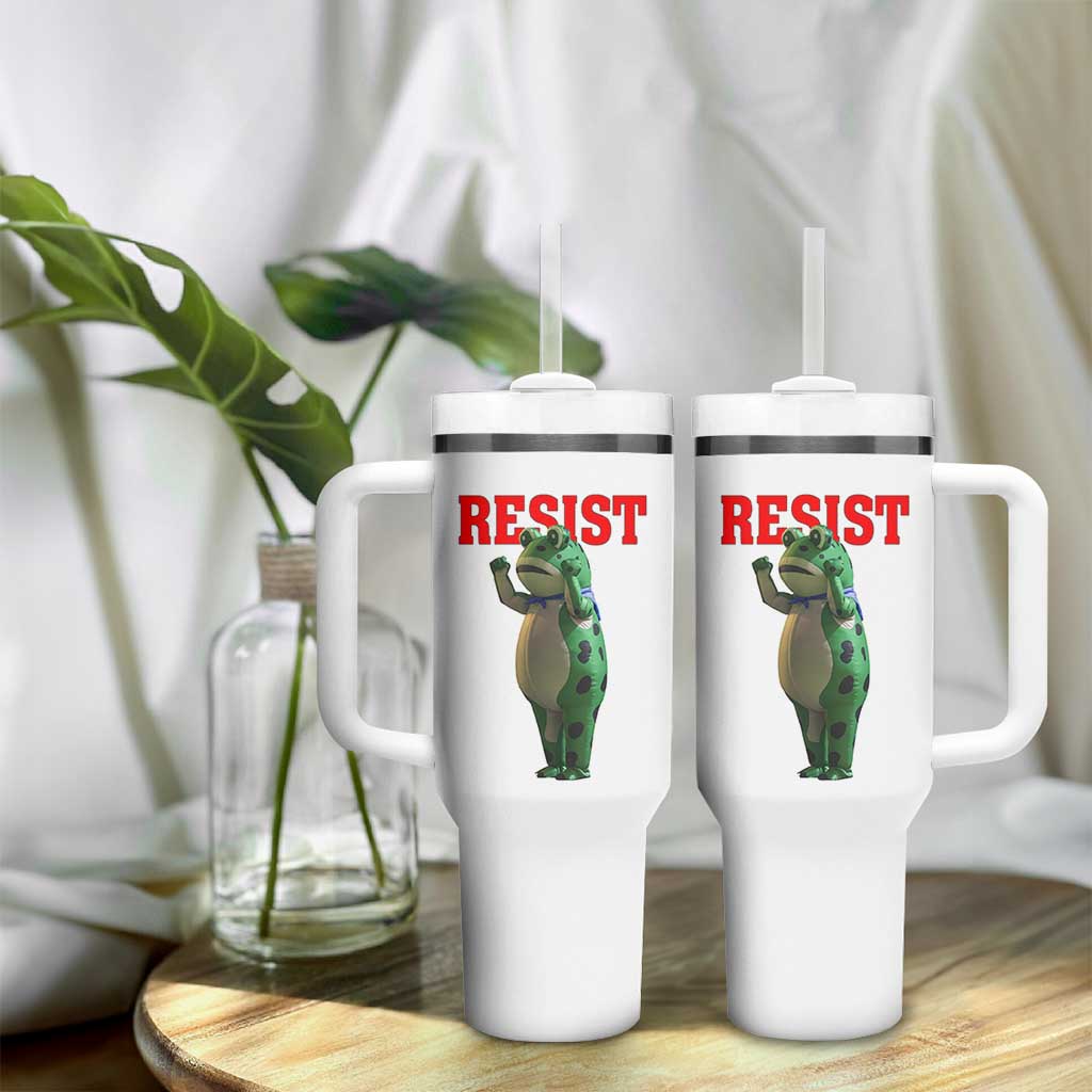 Funny Inflatable Portland Frog Resist Tumbler With Handle Freedom Protest - Wonder Print Shop
