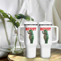 Funny Inflatable Portland Frog Resist Tumbler With Handle Freedom Protest - Wonder Print Shop