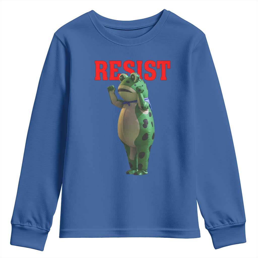 Funny Inflatable Portland Frog Resist Youth Sweatshirt Freedom Protest - Wonder Print Shop