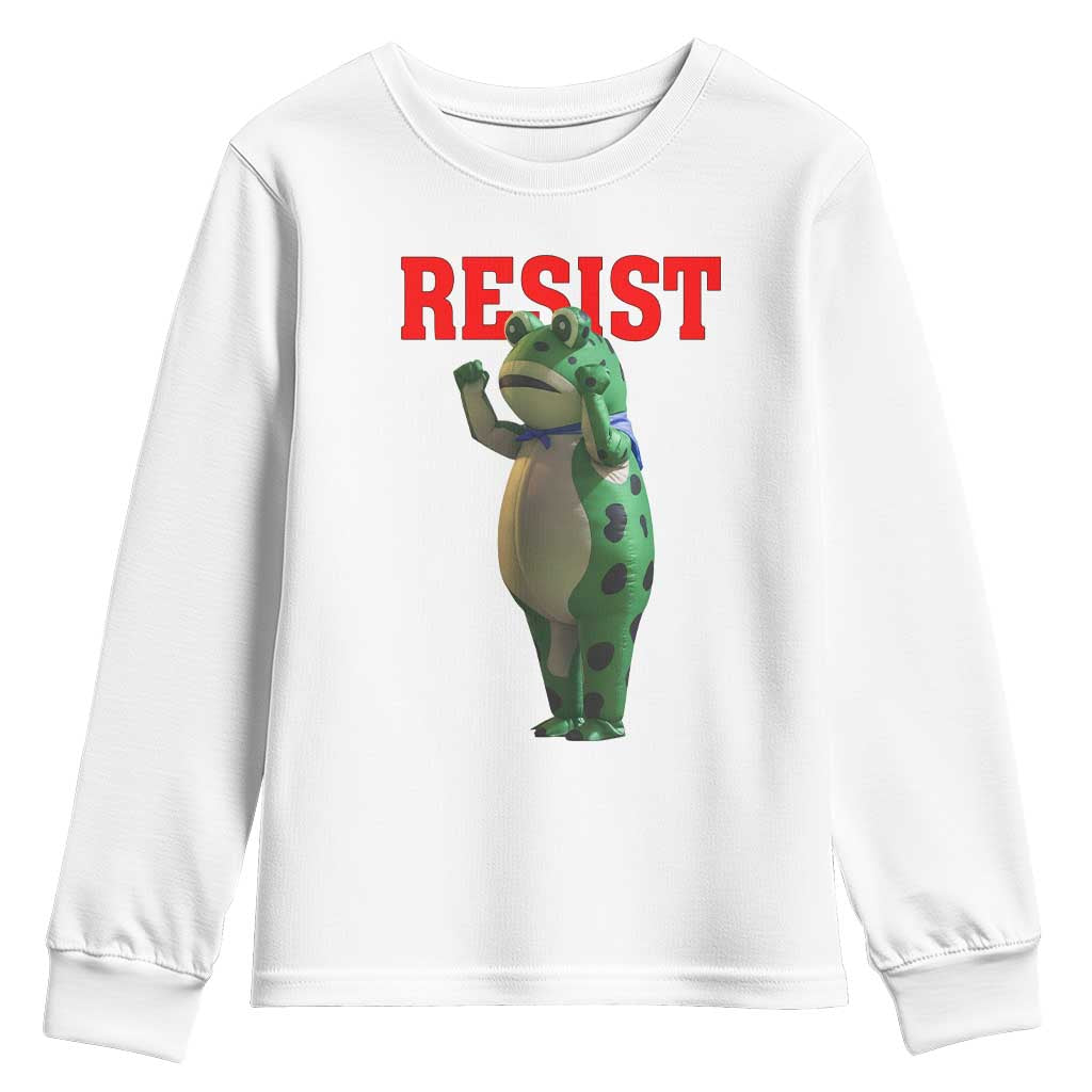 Funny Inflatable Portland Frog Resist Youth Sweatshirt Freedom Protest - Wonder Print Shop