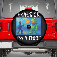 Funny Portland Frog Protest Spare Tire Cover Thats OK Im A Frog Pepper Spray - Wonder Print Shop