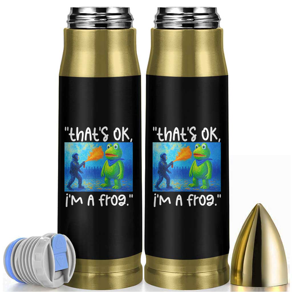 Funny Portland Frog Protest Bullet Tumbler Thats OK Im A Frog Pepper Spray - Wonder Print Shop