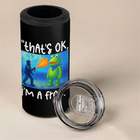 Funny Portland Frog Protest 4 in 1 Can Cooler Tumbler Thats OK Im A Frog Pepper Spray - Wonder Print Shop