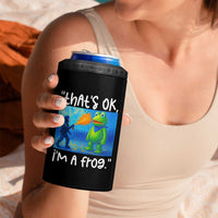 Funny Portland Frog Protest 4 in 1 Can Cooler Tumbler Thats OK Im A Frog Pepper Spray - Wonder Print Shop