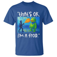 Funny Portland Frog Protest T Shirt Thats OK Im A Frog Pepper Spray - Wonder Print Shop