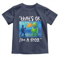 Funny Portland Frog Protest Toddler T Shirt Thats OK Im A Frog Pepper Spray - Wonder Print Shop