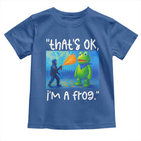 Funny Portland Frog Protest Toddler T Shirt Thats OK Im A Frog Pepper Spray - Wonder Print Shop