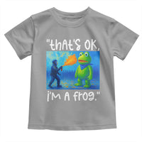 Funny Portland Frog Protest Toddler T Shirt Thats OK Im A Frog Pepper Spray - Wonder Print Shop
