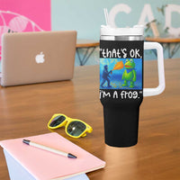 Funny Portland Frog Protest Tumbler With Handle Thats OK Im A Frog Pepper Spray - Wonder Print Shop