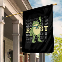 Resist Raised Fist Frog Garden Flag Portland Protest Freedom Fighter - Wonder Print Shop
