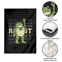 Resist Raised Fist Frog Garden Flag Portland Protest Freedom Fighter - Wonder Print Shop