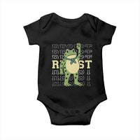Resist Raised Fist Frog Baby Onesie Portland Protest Freedom Fighter - Wonder Print Shop