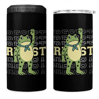 Resist Raised Fist Frog 4 in 1 Can Cooler Tumbler Portland Protest Freedom Fighter - Wonder Print Shop