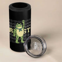 Resist Raised Fist Frog 4 in 1 Can Cooler Tumbler Portland Protest Freedom Fighter - Wonder Print Shop