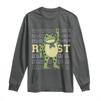 Resist Raised Fist Frog Long Sleeve Shirt Portland Protest Freedom Fighter - Wonder Print Shop
