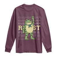 Resist Raised Fist Frog Long Sleeve Shirt Portland Protest Freedom Fighter - Wonder Print Shop