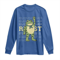 Resist Raised Fist Frog Long Sleeve Shirt Portland Protest Freedom Fighter - Wonder Print Shop