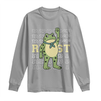 Resist Raised Fist Frog Long Sleeve Shirt Portland Protest Freedom Fighter - Wonder Print Shop