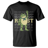 Resist Raised Fist Frog T Shirt Portland Protest Freedom Fighter - Wonder Print Shop