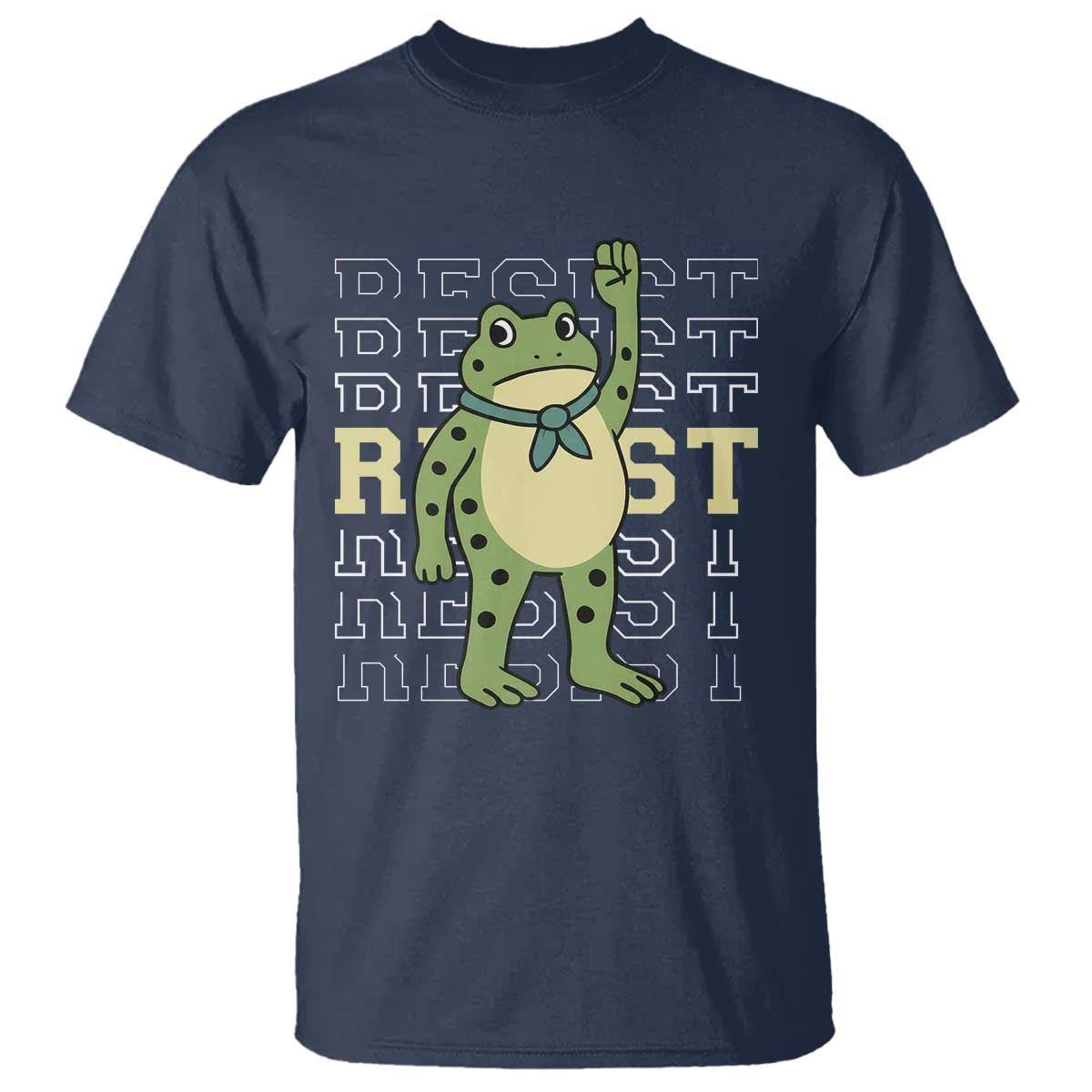 Resist Raised Fist Frog T Shirt Portland Protest Freedom Fighter - Wonder Print Shop