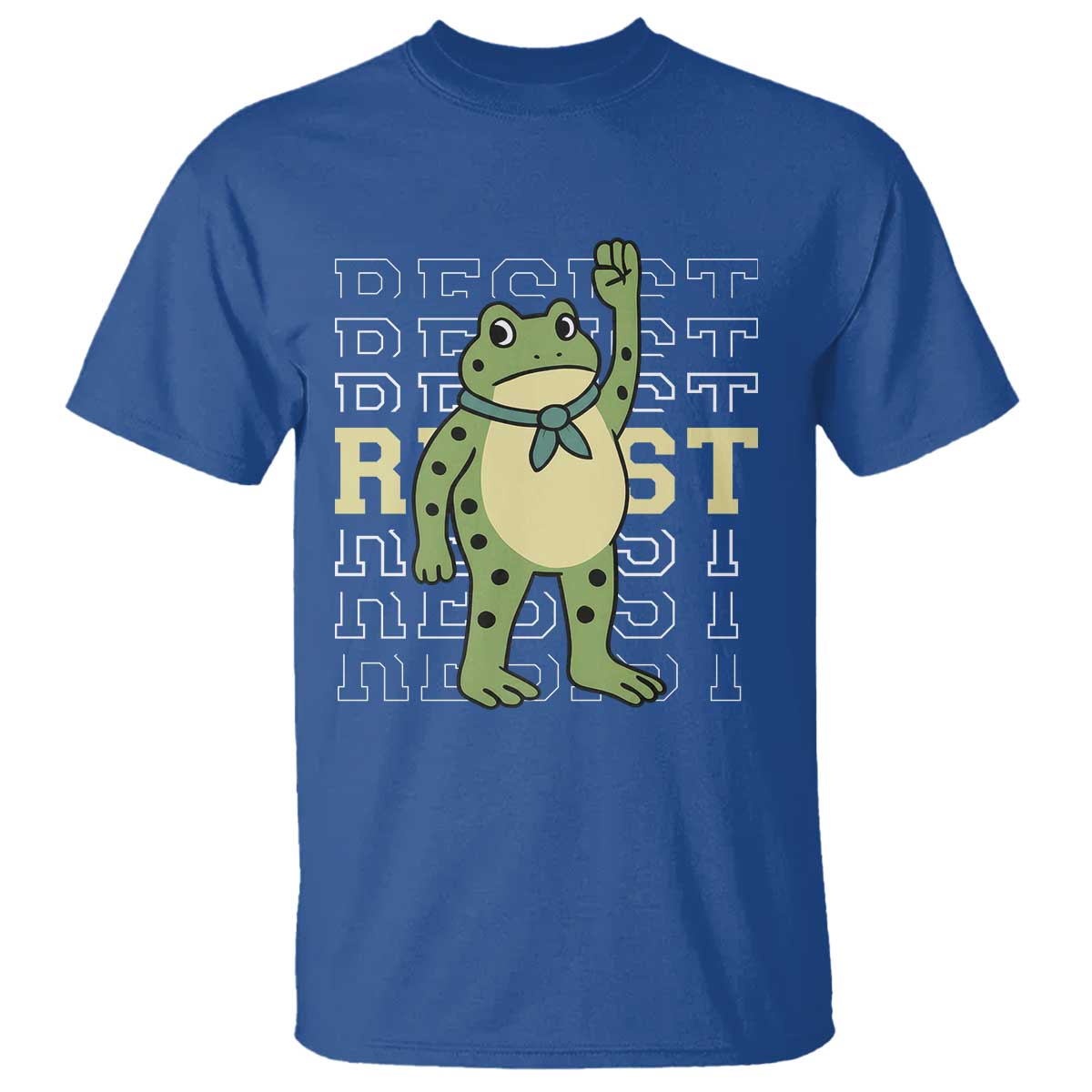 Resist Raised Fist Frog T Shirt Portland Protest Freedom Fighter - Wonder Print Shop