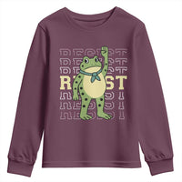 Resist Raised Fist Frog Youth Sweatshirt Portland Protest Freedom Fighter - Wonder Print Shop
