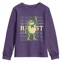 Resist Raised Fist Frog Youth Sweatshirt Portland Protest Freedom Fighter - Wonder Print Shop