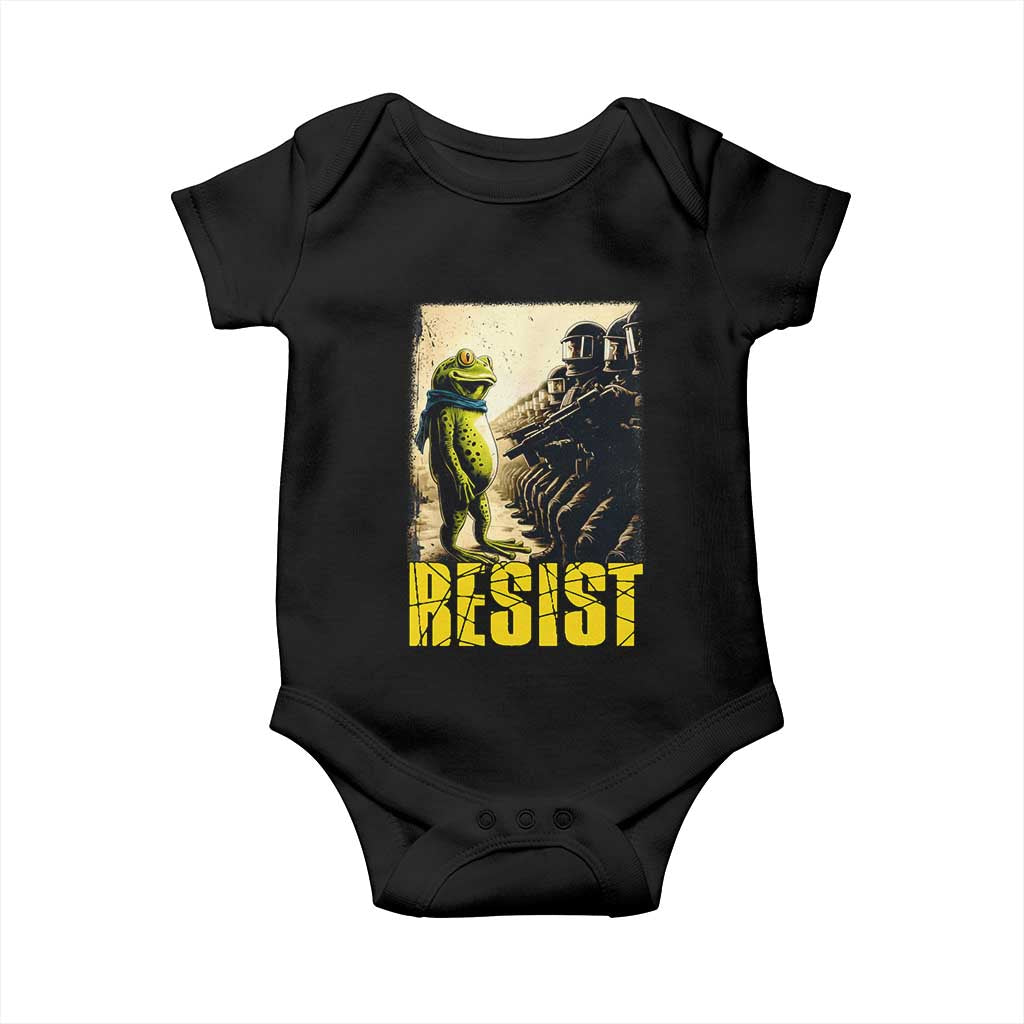 Resist Frog Baby Onesie Stand Against Free Portland Protest - Wonder Print Shop