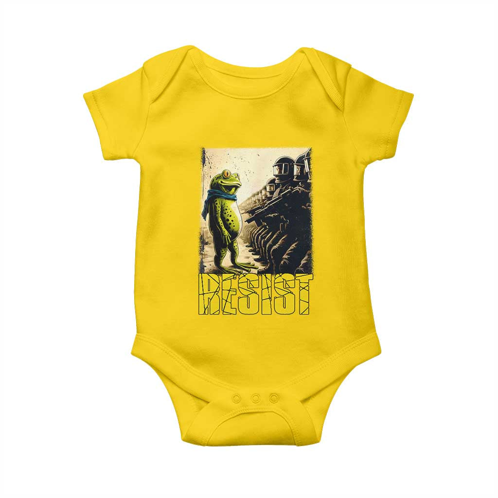Resist Frog Baby Onesie Stand Against Free Portland Protest - Wonder Print Shop