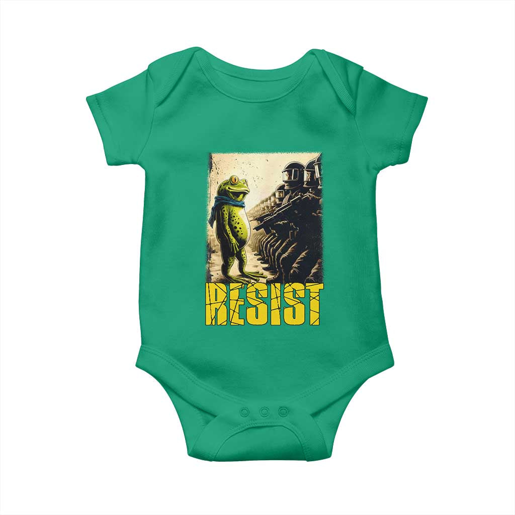 Resist Frog Baby Onesie Stand Against Free Portland Protest - Wonder Print Shop
