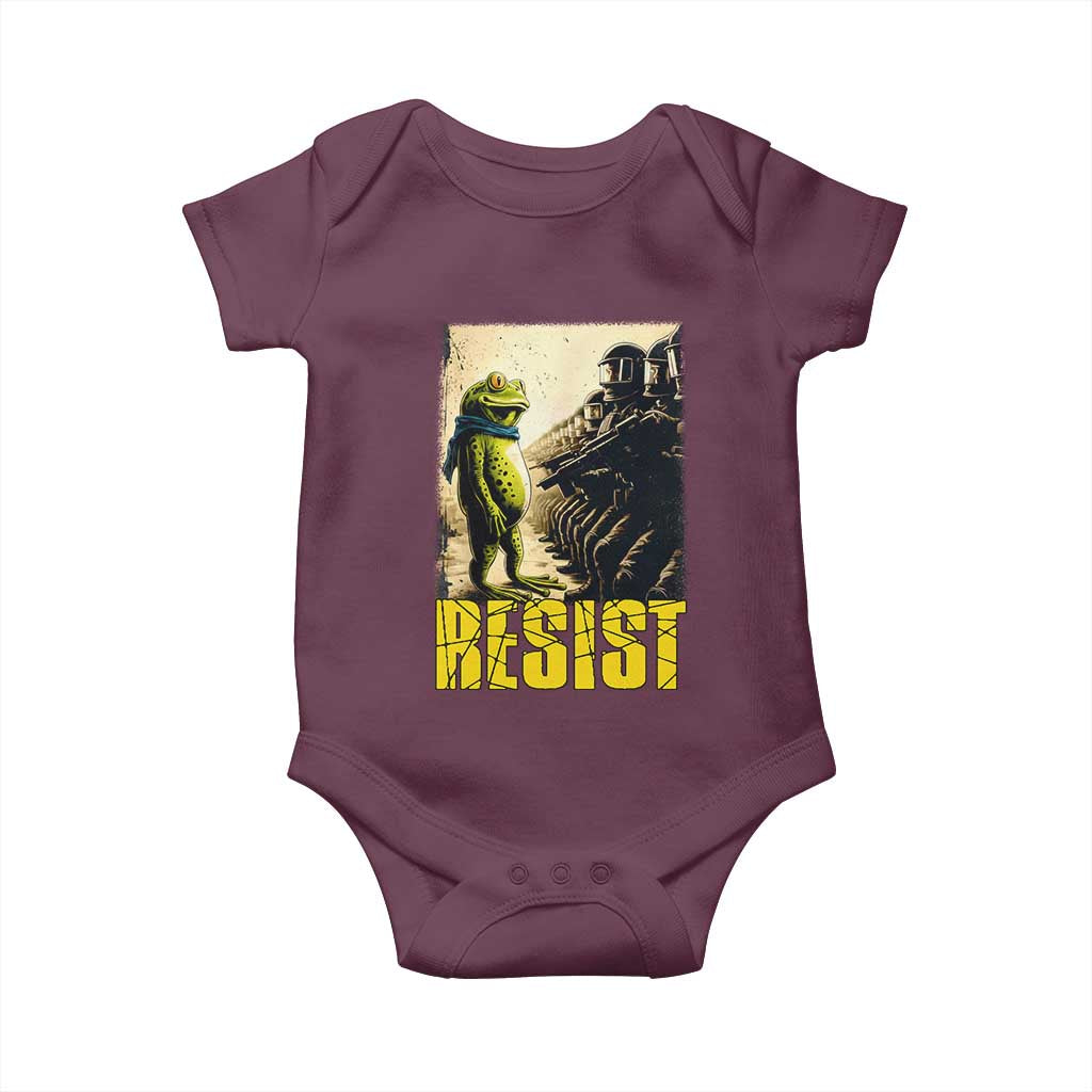 Resist Frog Baby Onesie Stand Against Free Portland Protest - Wonder Print Shop