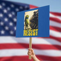 Resist Frog Protest Sign Stand Against Free Portland Protest - Wonder Print Shop